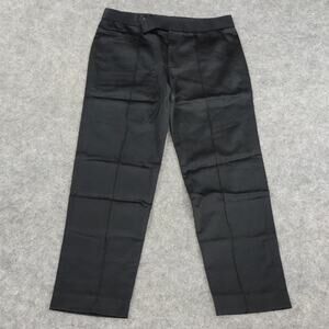 Ralph Lauren Pants Womens 2 Blue Label Black Cropped Satin‎ Cotton Dress A